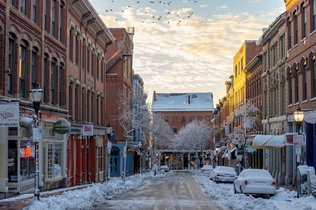 Old Port, one of the least affordable neighborhoods in Portland, ME.